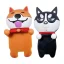 3D Dog Silicone Statue Decorative Phone Holder