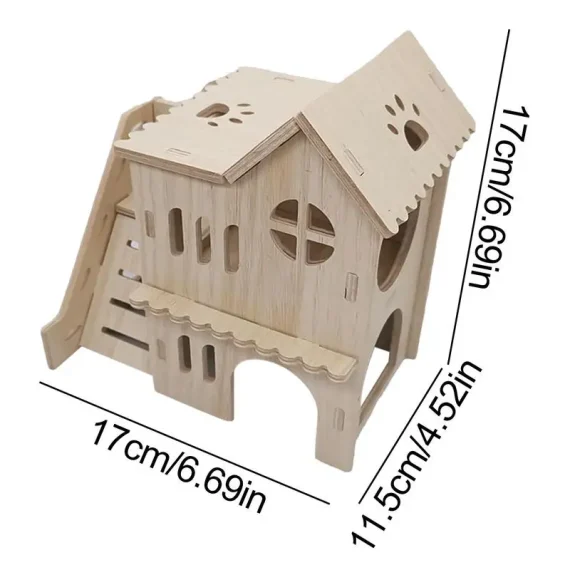 Double decker Hamster House with Ladder and Habitat 6 | PricZone