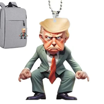 Funny Trump Rear View Mirror Pendant Ornament 1