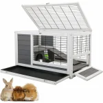 US Rabbit Hutch Small Animal House Habitat 4 | PricZone