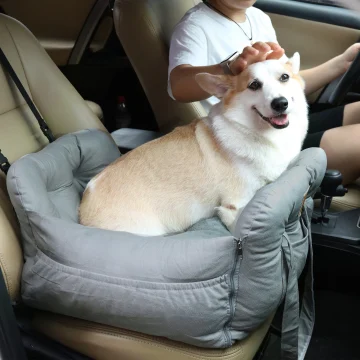 Portable Semi Closed Dog Cat Travel Seat Bed 2