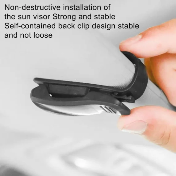 Black Car Visor Sunglasses Ticket Card Holder Clip 3 | PricZone