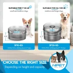 Large Automatic Dog Water Fountain 8L with Splatter Guard 4 | PricZone