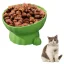 Raised Cat Bowls with Tilted Designs for Neck Protection