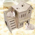 Double decker Hamster House with Ladder and Habitat 4 | PricZone