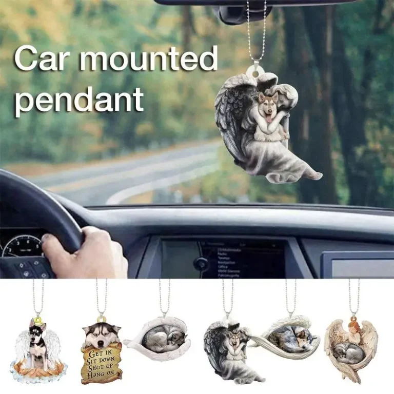 Dog Angel Ornament with Wings for Christmas Tree Decor product image