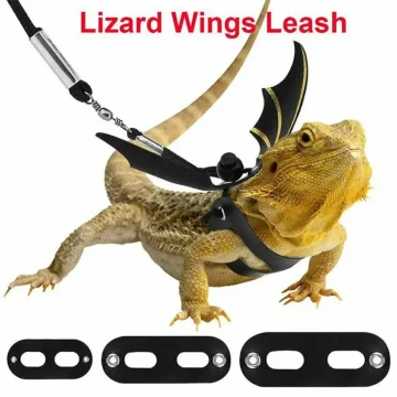 Adjustable Lizard Harness with Leash for Reptiles 2