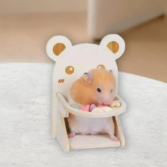 Handmade Wooden Hamster Dining Chair Habitat Decor 3 | PricZone