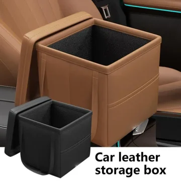 Leather Car Trunk Storage Organizer Folding Bag 1