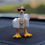 Middle Finger Duck Dashboard Ornament With Sunglasses 6 | PricZone