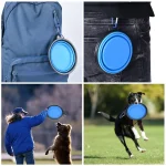 Portable Collapsible Silicone Pet Bowl with Carabiner 6 | PricZone