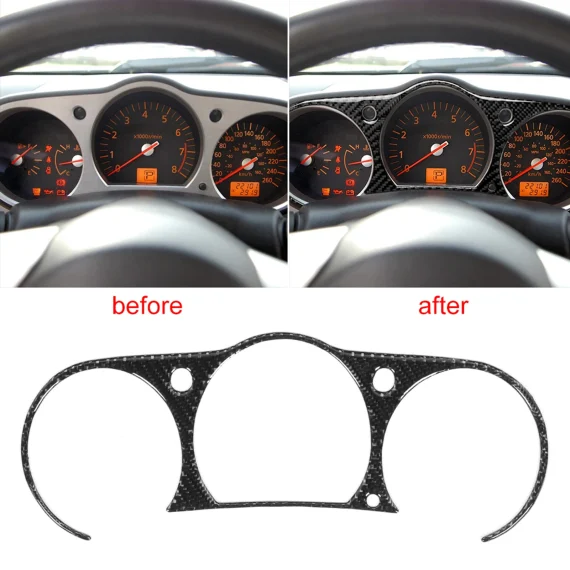 Carbon Fiber Instrument Panel Cover Trim for Nissan 350z 6 | PricZone