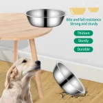 Durable Stainless Steel Dog Bowl for Feeding and Water 6 | PricZone