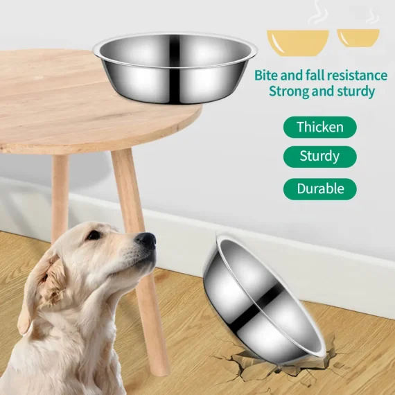 Durable Stainless Steel Dog Bowl for Feeding and Water 6 | PricZone