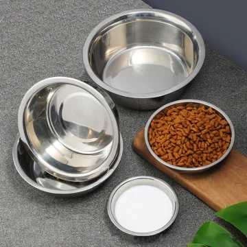 Durable Stainless Steel Dog Bowl for Feeding and Water 1