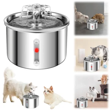 2L Stainless Steel Automatic Pet Water Fountain 1 | PricZone