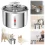 2L Stainless Steel Automatic Pet Water Fountain