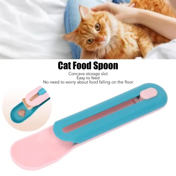 Durable PP Plastic Cat Treat Dispenser Spoon 2