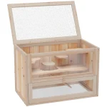 Wooden Hamster Cage 2 Level Small Animal Habitat 5 | PricZone