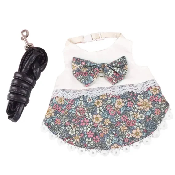 Adorable Bunny Harness Leash Set with Skirt 4 | PricZone