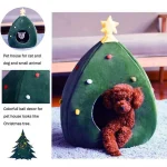 Exquisite Cat Bed Christmas Tree Shaped Pet Nest 4 | PricZone