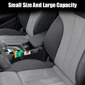 Car Seat Gap Storage Organizer with Leather Pocket 2