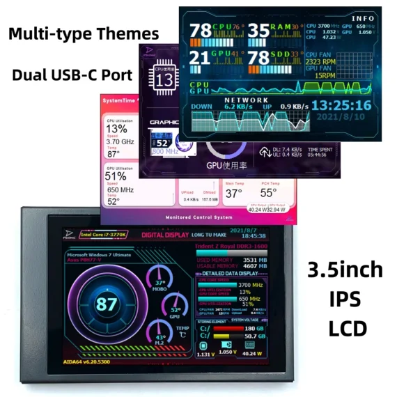 35 inch IPS Display Screen with Dual Type C Ports 2 | PricZone