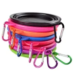 Portable Collapsible Silicone Pet Bowl with Carabiner 4 | PricZone