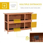 54 inch 2 Story Large Rabbit Hutch Wooden Pet House 5 | PricZone