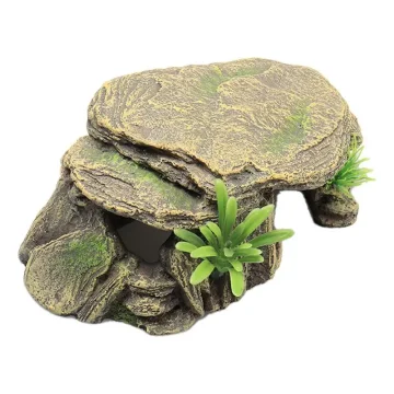 Reptile Cave Platform Habitat Rock for Lizard Snake 2