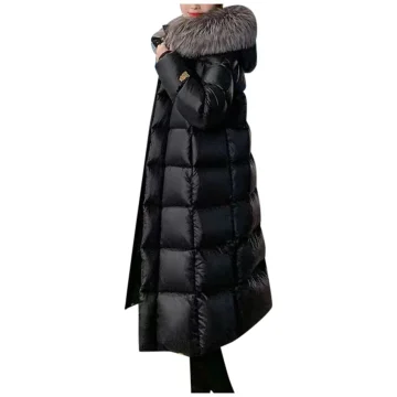 Long Hooded Down Coat for Women - Thick & Warm 2