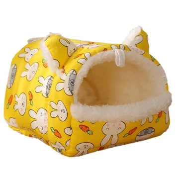 Cozy Guinea Pig House Hamster Bed for Small Pets 1