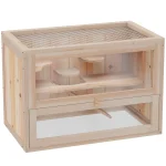 Wooden Hamster Cage 2 Level Small Animal Habitat 2 | PricZone