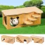 Wooden Hamster House Multi-Chamber Habitat Hut