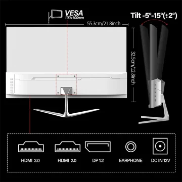 Gawfolk 24.5-inch 200Hz FHD Frameless Gaming Monitor 2