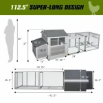 Large Wooden Chicken Coop Hen House Rabbit Habitat Outdoor Cage 3 | PricZone