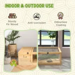 US Wooden Tortoise House Indoor Turtle Enclosure 3 | PricZone