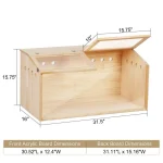 US Wooden Hamster Cage with Acrylic Boards 2 | PricZone