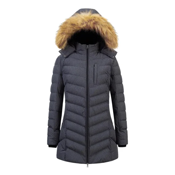 Winter Womens Long Puffer Coat Hooded Jacket 5 | PricZone