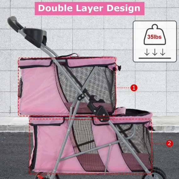 Pet Stroller for Small and Medium Dogs and Cats 5 | PricZone