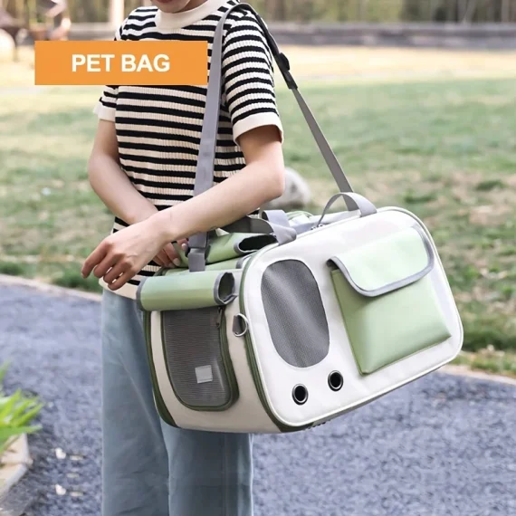 Foldable Portable Pet Carrier Ventilated Bag for Cats Small Pets 5 | PricZone