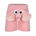 Mens Elephant Boxer Shorts Funny 3D Plush Sleepwear 2 | PricZone