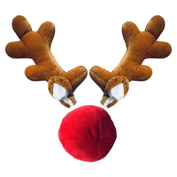 Car Reindeer Antlers and Red Nose Christmas Decor 5 | PricZone