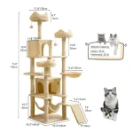 75 Inch Tall Multi Level Cat Tree Tower for Indoor Cats 3 | PricZone