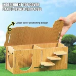 Wooden Hamster House Multi Chamber Habitat Hut 3 | PricZone