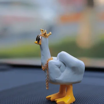 Middle Finger Duck Dashboard Ornament With Sunglasses 2