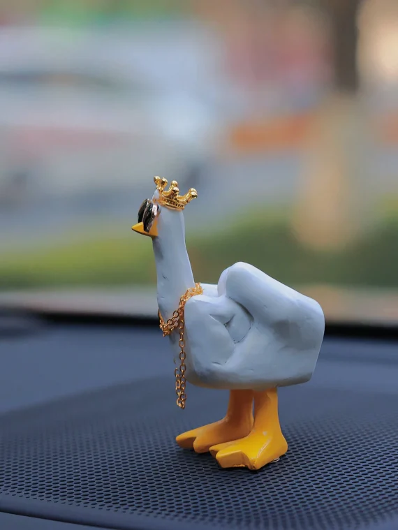 Middle Finger Duck Dashboard Ornament With Sunglasses 2 | PricZone