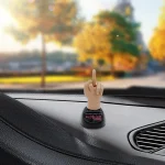 Solar Powered Funny Middle Finger Car Ornament 4 | PricZone