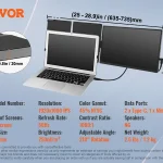 VEVOR 14 Inch 185 Inch 1080P Dual Swivel Monitor 6 | PricZone