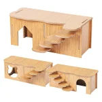 Wooden Hamster House Multi Chamber Habitat Hut 6 | PricZone